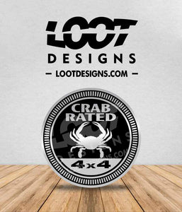 BLUE CRAB / CRAB RATED Badge for Offroad Vehicle