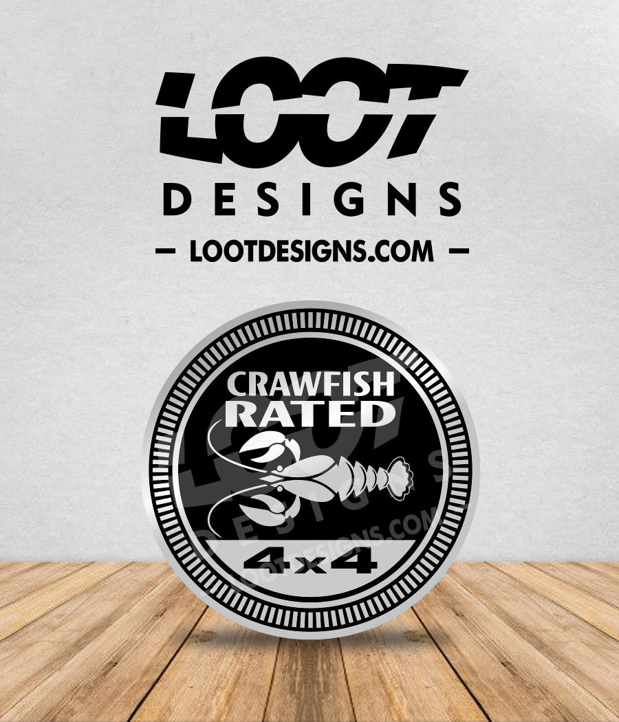 CRAWFISH RATED Badge for Offroad Vehicle