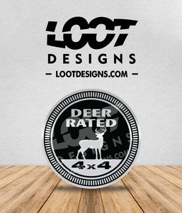 DEER RATED Badge for Offroad Vehicle