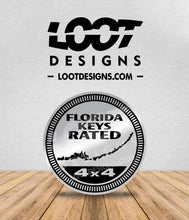 Load image into Gallery viewer, FLORIDA KEYS RATED Badge for Offroad Vehicle
