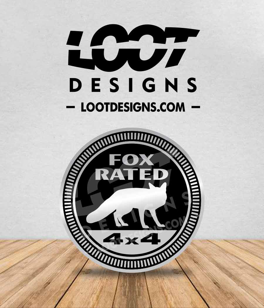 FOX RATED Badge for Offroad Vehicle