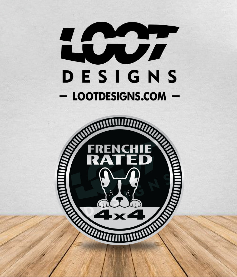 FRENCHIE RATED Badge for Offroad Vehicle
