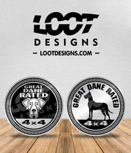 GREAT DANE RATED Badge for Offroad Vehicle