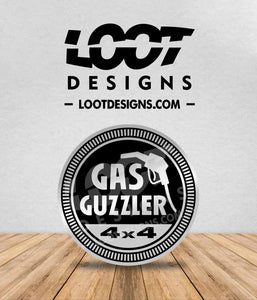 GAS GUZZLER Badge for Offroad Vehicle