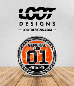GENERAL LEE 01 Badge for Offroad Vehicle