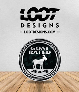 GOAT RATED Badge for Offroad Vehicle