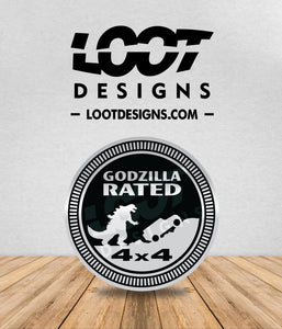 GODZILLA RATED Badge for Offroad Vehicle