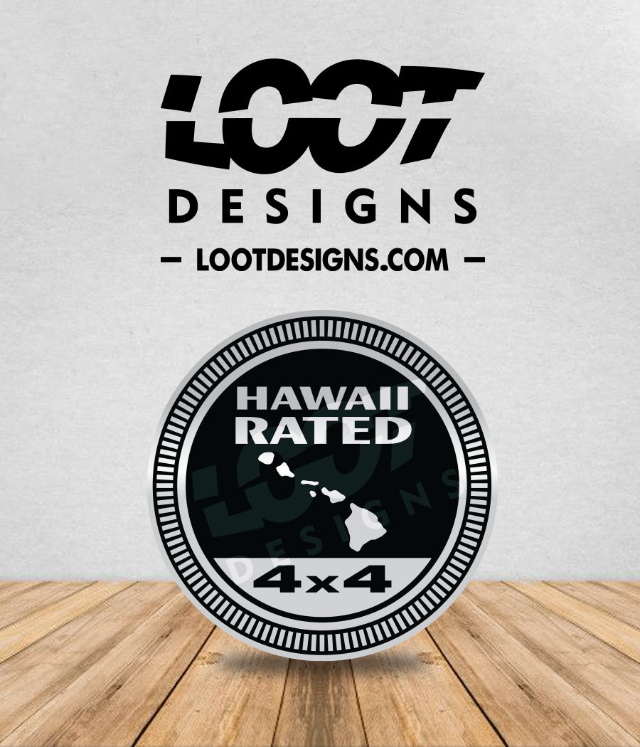 HAWAII RATED Badge for Offroad Vehicle