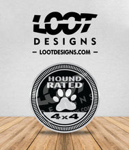 Load image into Gallery viewer, HOUND RATED Badge for Offroad Vehicle
