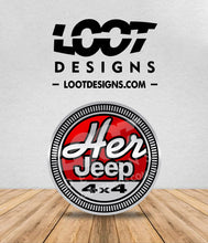 Load image into Gallery viewer, HER JEEP Badge for Offroad Vehicle
