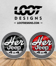 Load image into Gallery viewer, HER JEEP Badge for Offroad Vehicle
