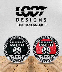 HIPPIE RATED Badge for Offroad Vehicle