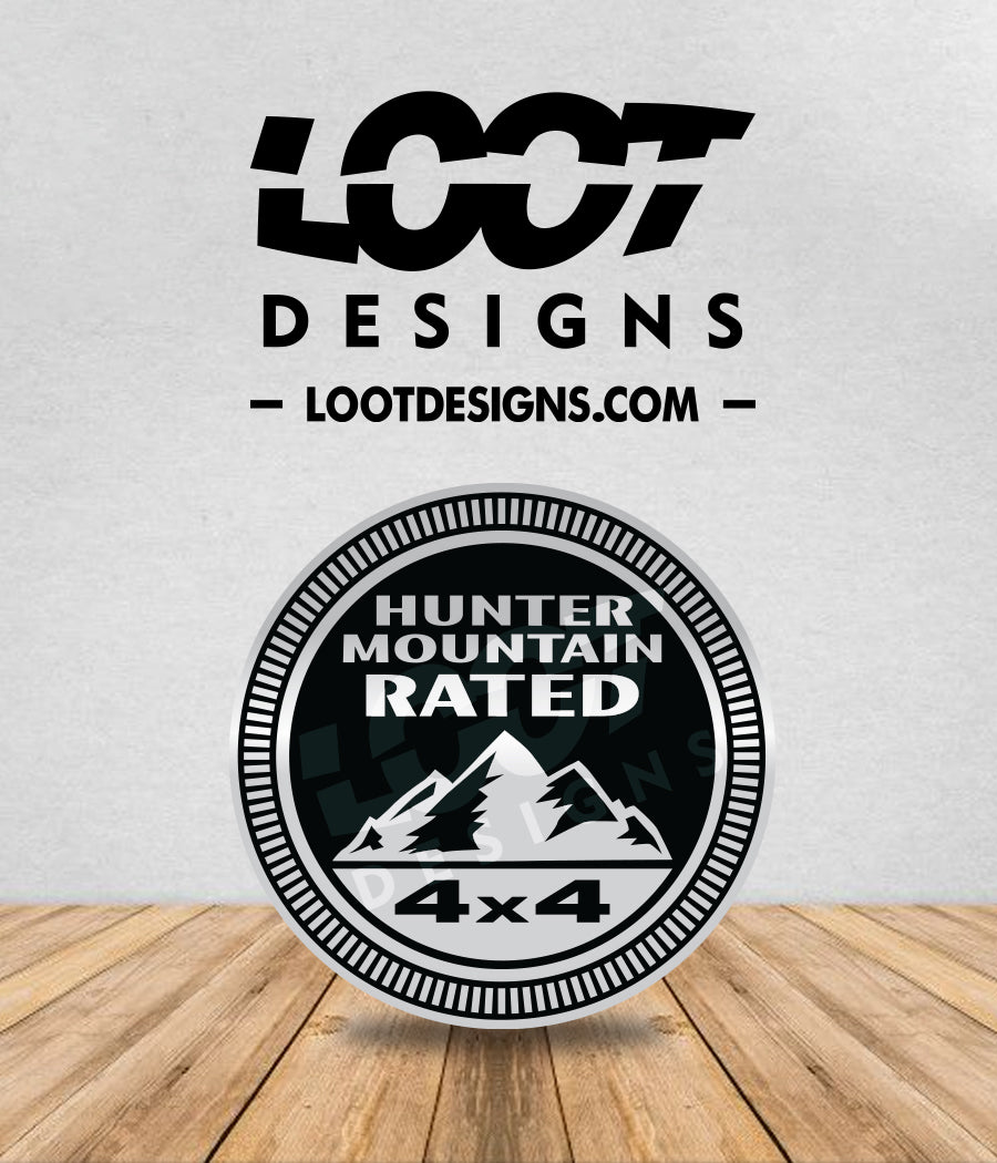 HUNTER MOUNTAIN RATED Badge for Offroad Vehicle