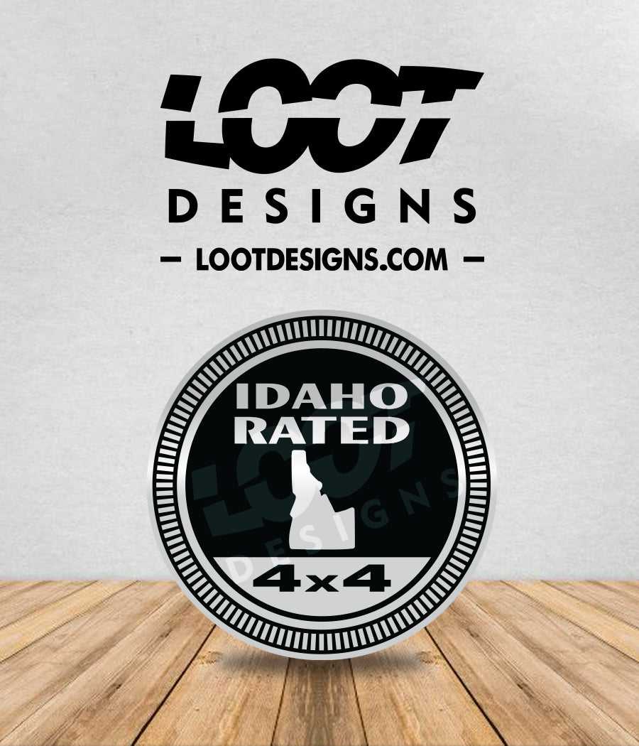 IDAHO RATED Badge for Offroad Vehicle