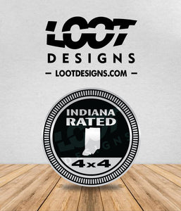 INDIANA RATED Badge for Offroad Vehicle