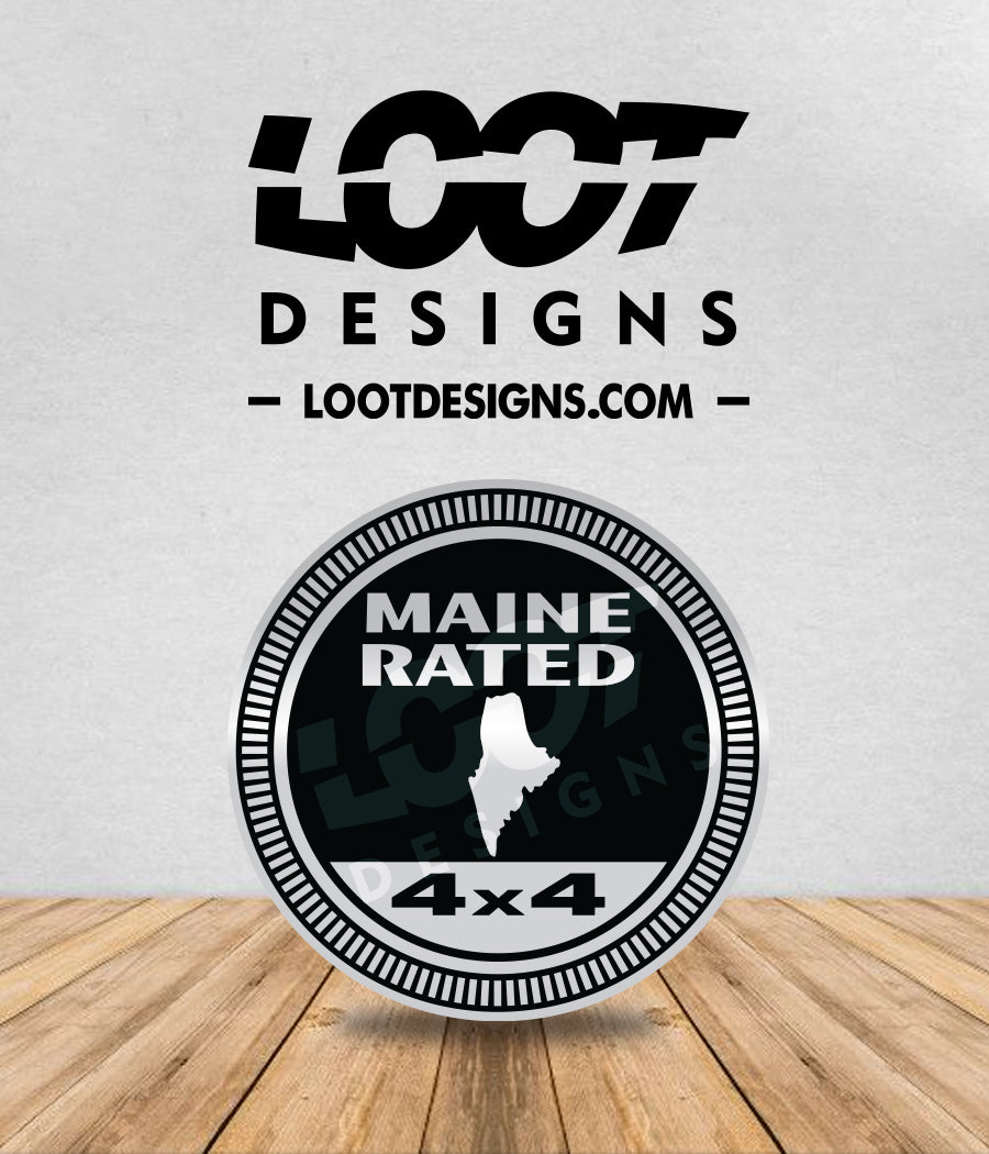 MAINE RATED Badge for Offroad Vehicle