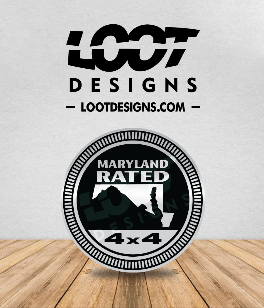 MARYLAND RATED Badge for Offroad Vehicle
