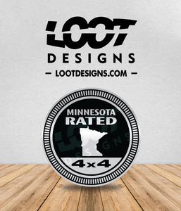 MINNESOTA RATED Badge for Offroad Vehicle