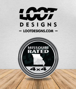 MISSOURI RATED Badge for Offroad Vehicle