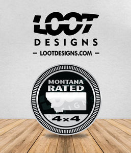 MONTANA RATED Badge for Offroad Vehicle
