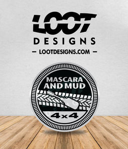 MASCARA AND MUD Badge for Offroad Vehicle