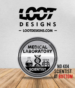 MED LAB SCIENTIST / TECH Badge for Offroad Vehicle