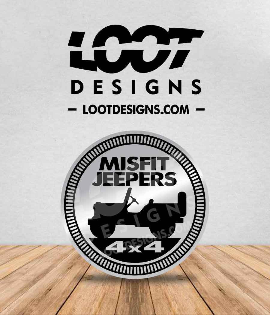 MISFIT JEEPERS Badge for Offroad Vehicle