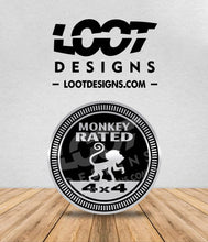 Load image into Gallery viewer, MONKEY RATED Badge for Offroad Vehicle
