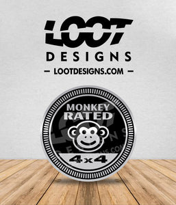 MONKEY RATED Badge for Offroad Vehicle