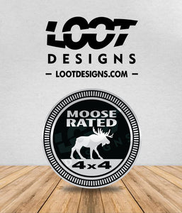 MOOSE RATED Badge for Offroad Vehicle