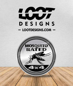MOSQUITO RATED Badge for Offroad Vehicle