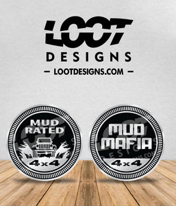 MUD RATED Badge for Offroad Vehicle