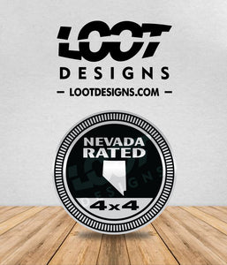 NEVADA RATED Badge for Offroad Vehicle