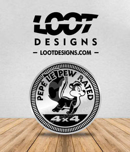 YOUR VEHICLE'S NAME RATED Badge for Offroad Vehicle – Loot Designs