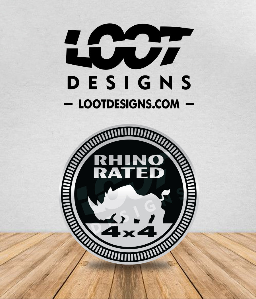RHINO RATED Badge for Offroad Vehicle