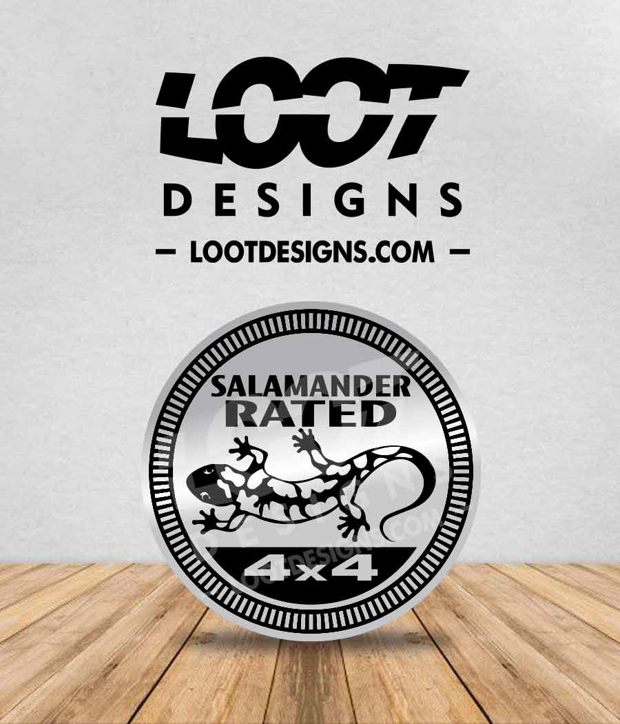 SALAMANDER RATED Badge for Offroad Vehicle