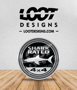 SHARK RATED Badge for Offroad Vehicle