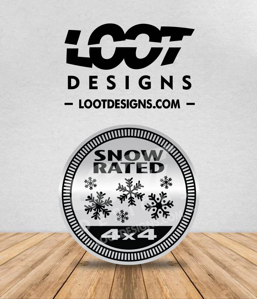 SNOW / SNOVID RATED Badge for Offroad Vehicle