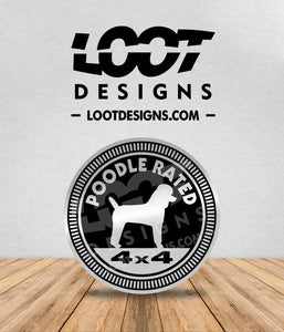 POODLE RATED Badge for Offroad Vehicle