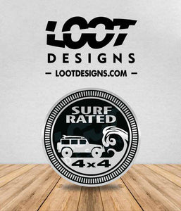 SURF RATED Badge for Offroad Vehicle