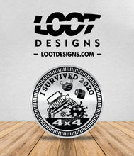Load image into Gallery viewer, I SURVIVED COVID19 2020 Badge for Offroad Vehicle
