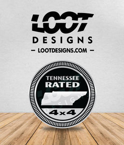 TENNESSEE RATED Badge for Offroad Vehicle