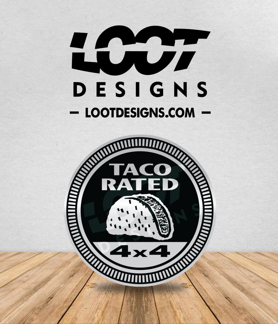 TACO RATED Badge for Offroad Vehicle