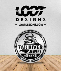 TAR RIVER JEEPERS Badge for Offroad Vehicle Club