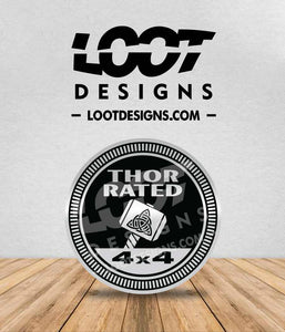 THOR RATED Badge for Offroad Vehicle
