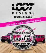 Load image into Gallery viewer, TUSCADERO TEAM RATED Badge for Offroad Vehicle

