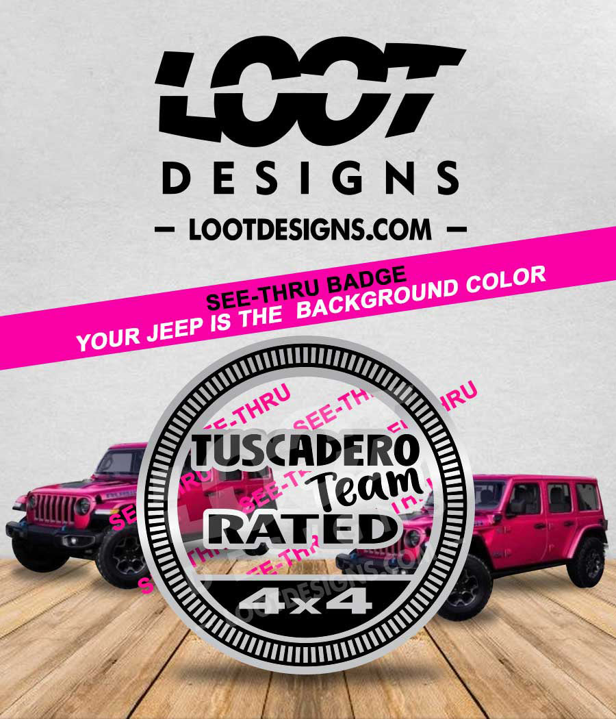 TUSCADERO TEAM RATED Badge for Offroad Vehicle