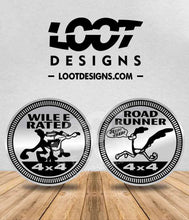 Load image into Gallery viewer, WILE E / ROAD RUNNER RATED Badge for Offroad Vehicle
