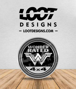 WONDER RATED Badge for Offroad Vehicle