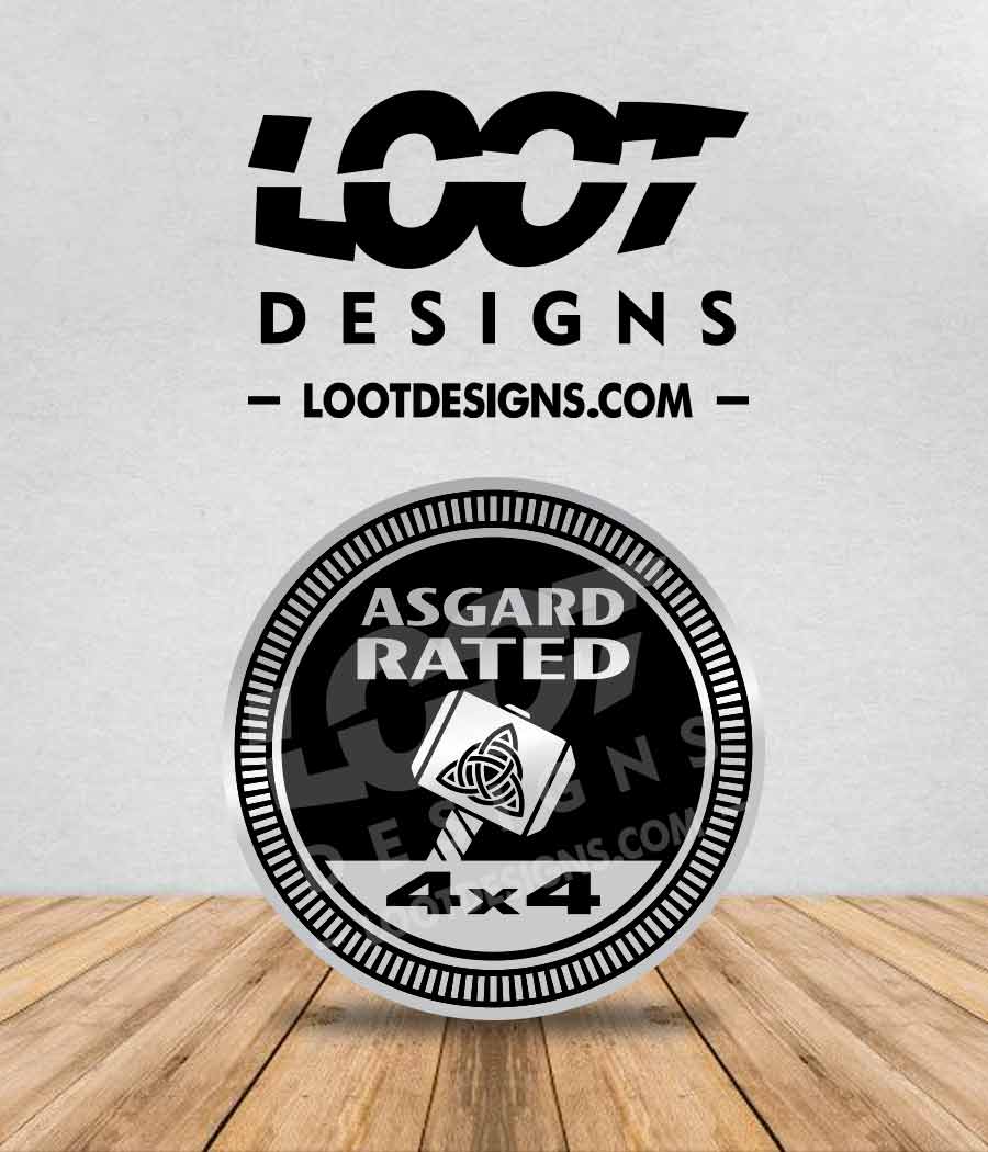 ASGARD RATED Badge for Offroad Vehicle